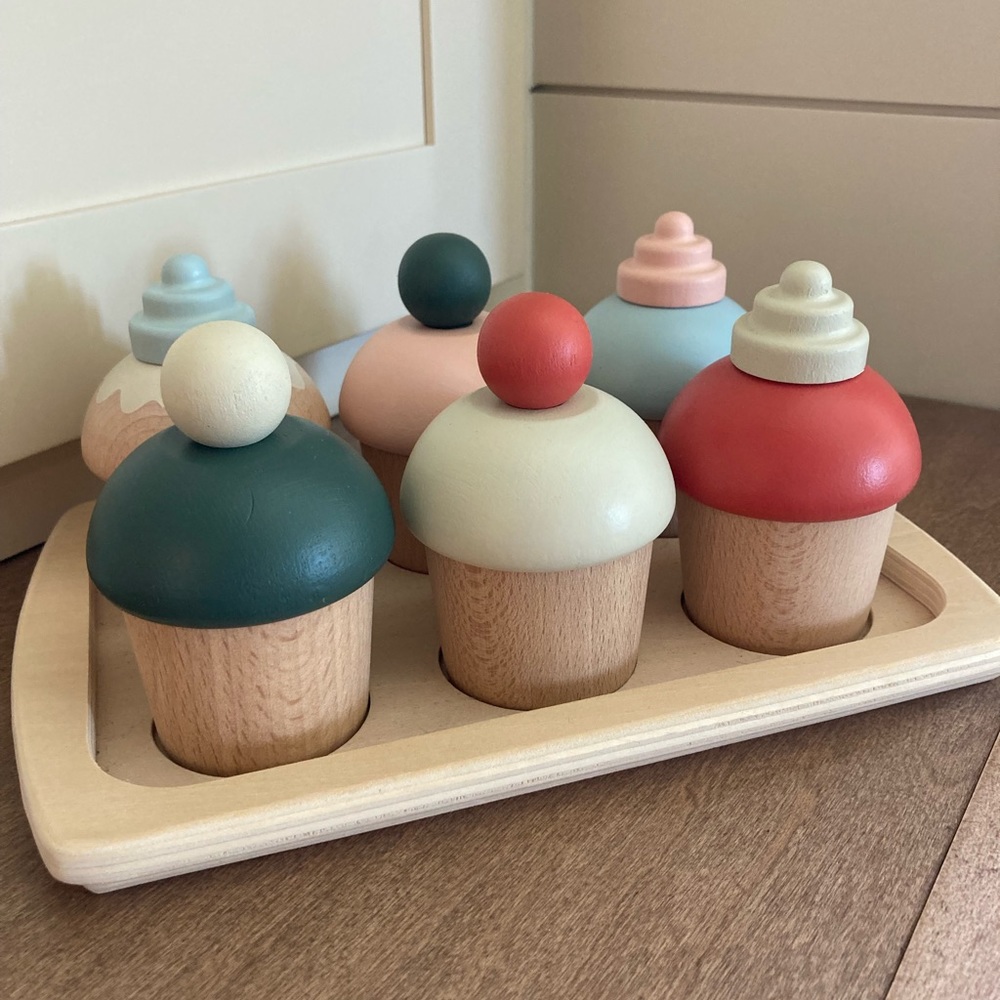 Hearth and Hand wooden cupcakes